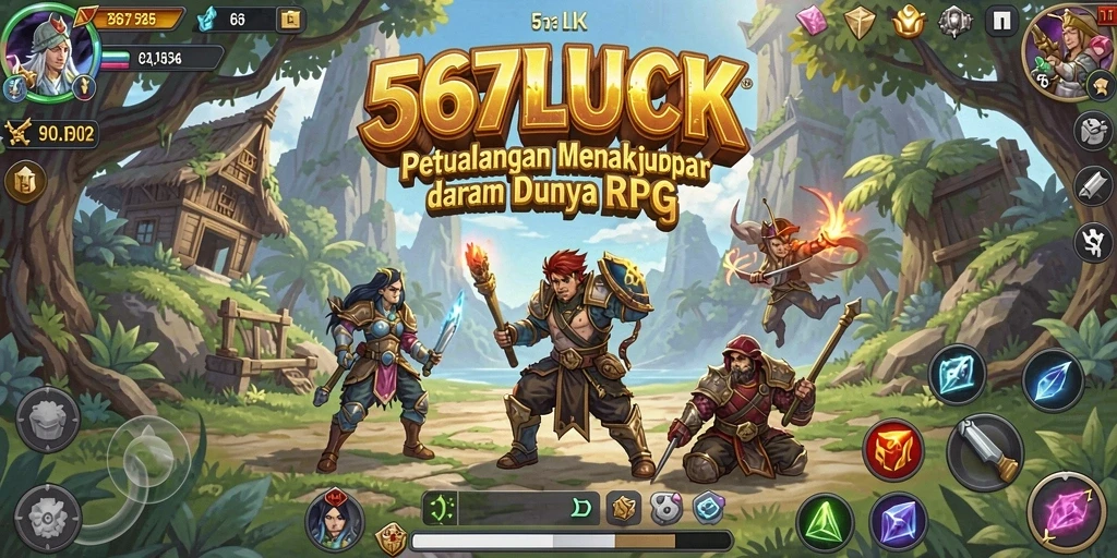 Screenshot dari gameplay menakjubkan di 567LUCK dengan aksi RPG yang seru.