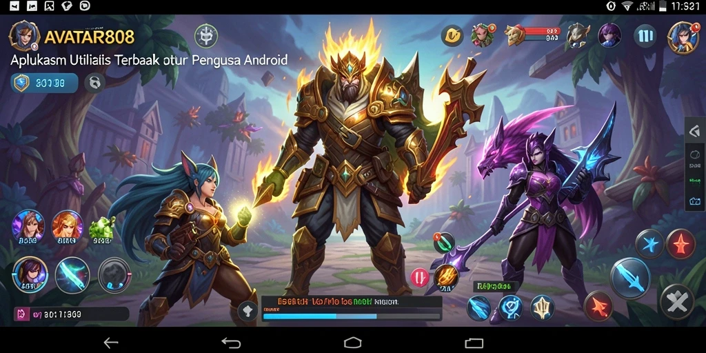 Tampilan aplikasi AVATAR808 yang user-friendly dan fungsional.