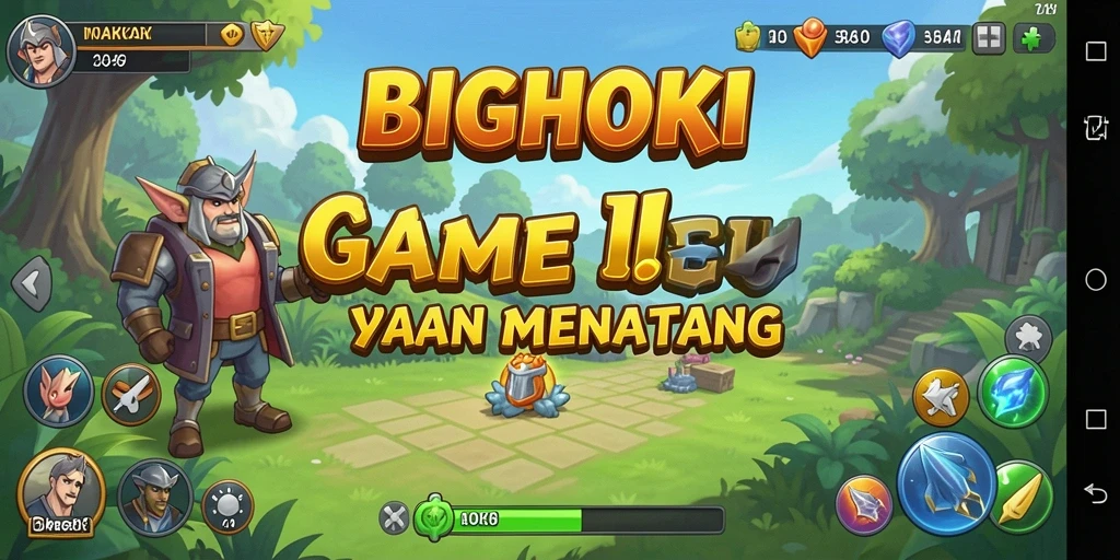 Tampilan gameplay BIGHOKI yang menawan dan interaktif.