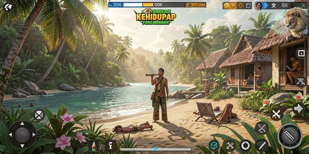 Tampilan gameplay D06 yang menakjubkan dan interaktif.