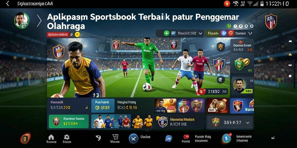 Screenshot F32 menampilkan antarmuka taruhan olahraga yang menarik.