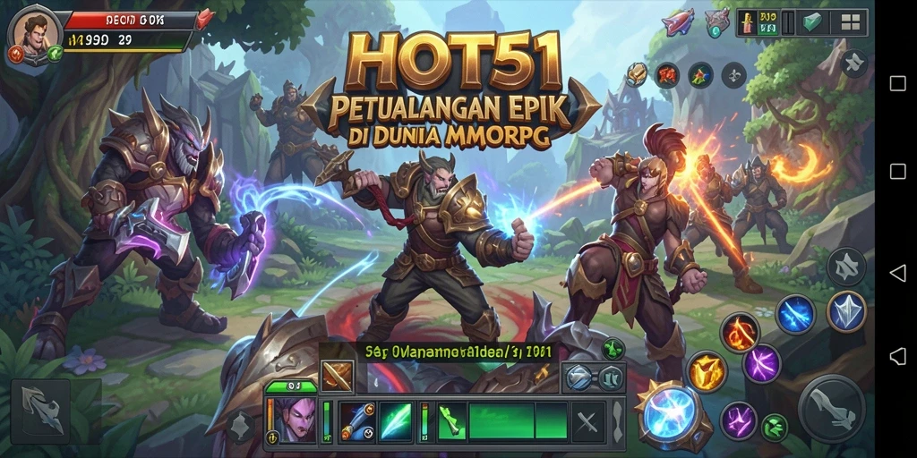 Tampilan gameplay HOT51 yang epik dan penuh aksi.