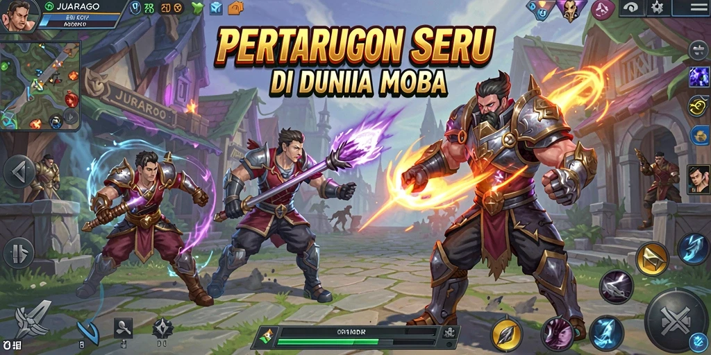 Tampilan gameplay yang seru dan dinamis di JUARAGO.