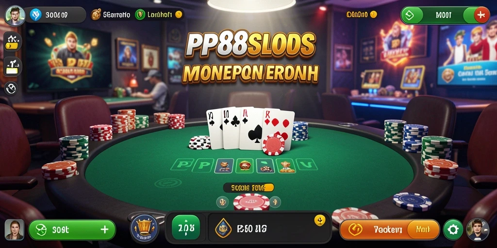 Tampilan gameplay seru poker di PP88SLOTS.