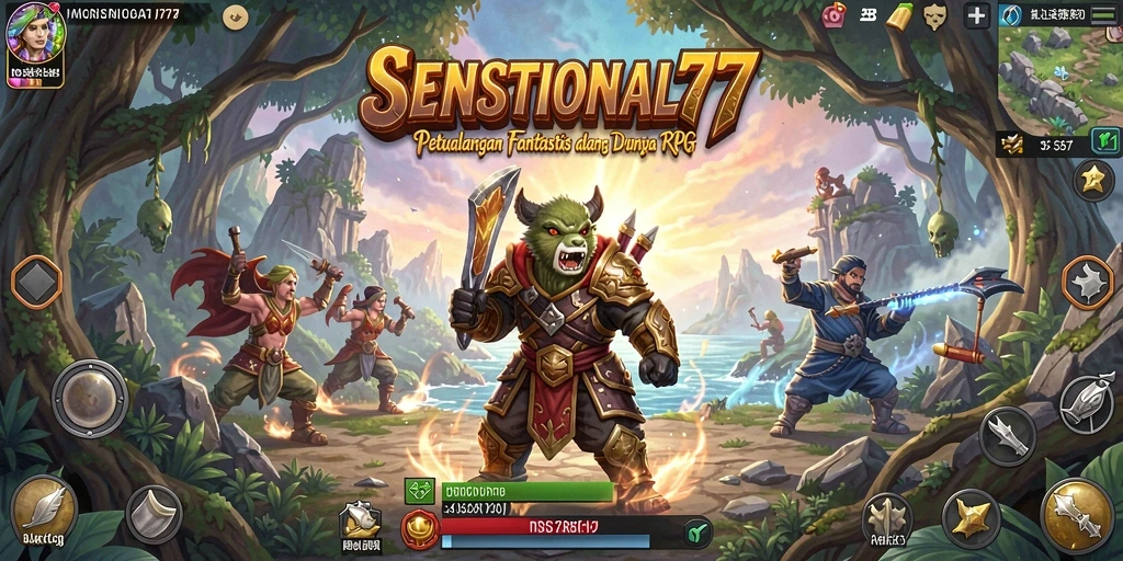 Tampilan gameplay RPG SENSATIONAL77 yang menakjubkan.