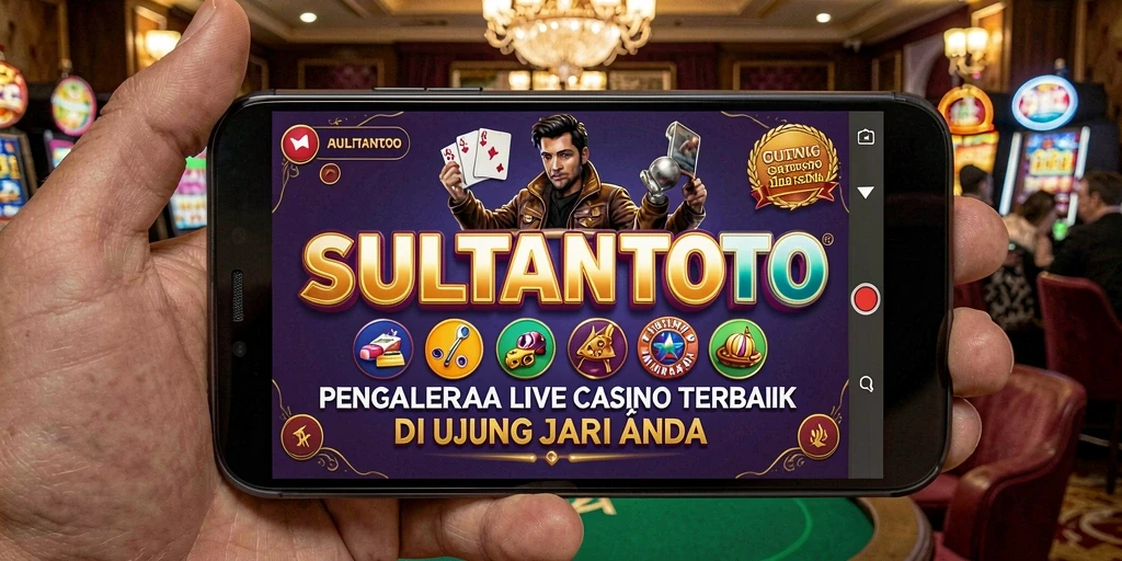Tampilan gameplay SULTANTOTO dengan dealer profesional dalam aksi.